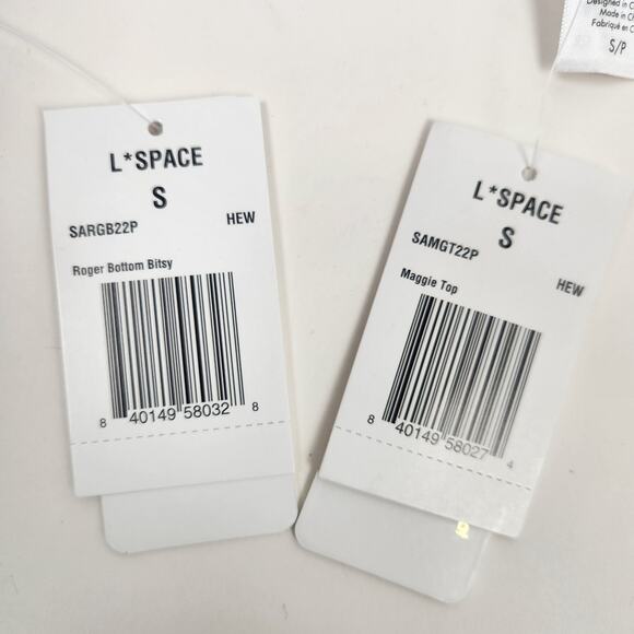 L*Space Bikini Set Maggie Top Roger Bitsy Bottom in Heat Waves Pink Small NWT - Picture 7 of 8